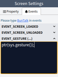 Event Gesture