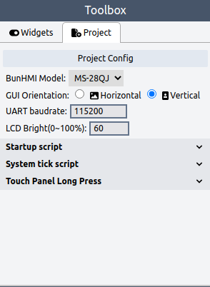 Project config